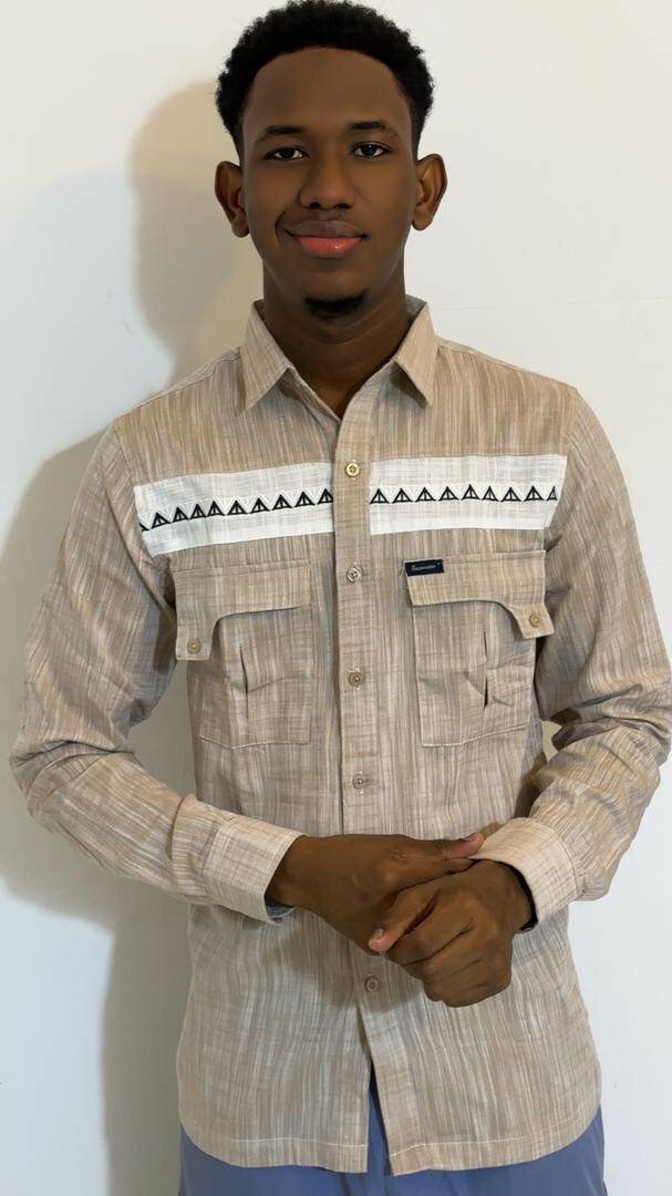 Chemise à motifs pour hommes