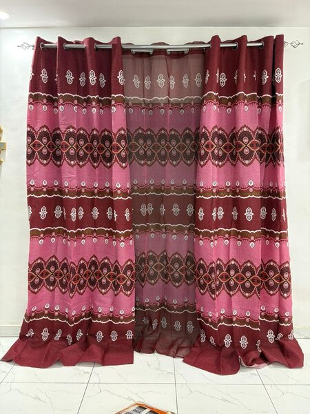 Rideaux modernes en tulle imprimé