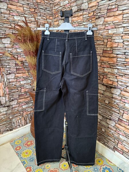 Pantalon cargo noir Jeans