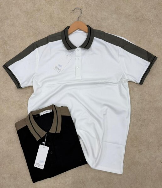 Polo tendance bicolore