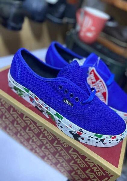 Vans Sneakers Bleu Design Unique