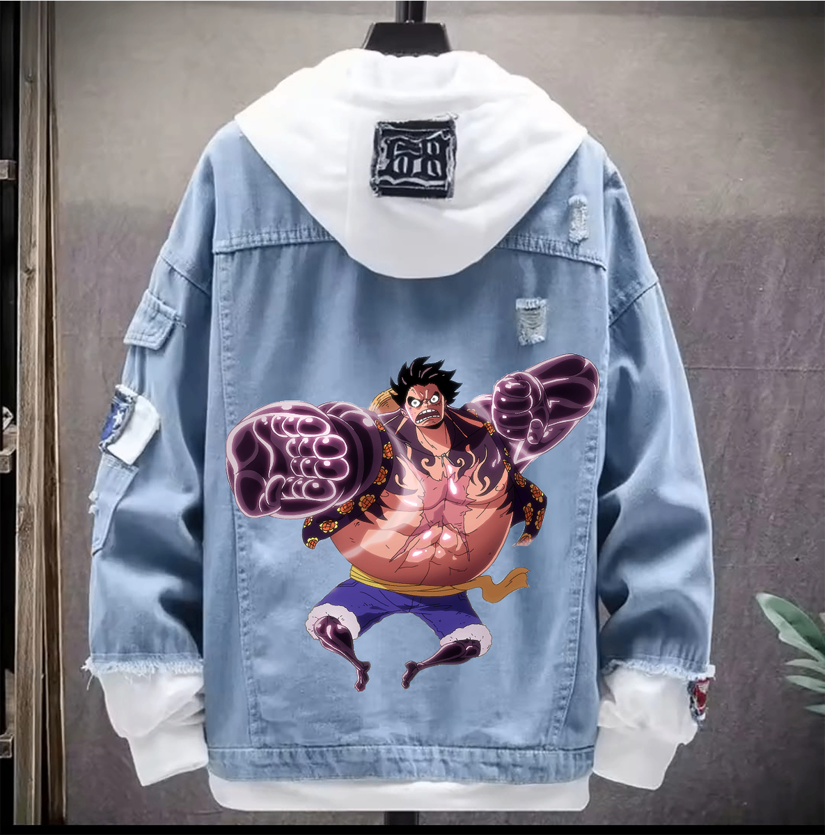 Jacket en Jean a Capuche One Piece