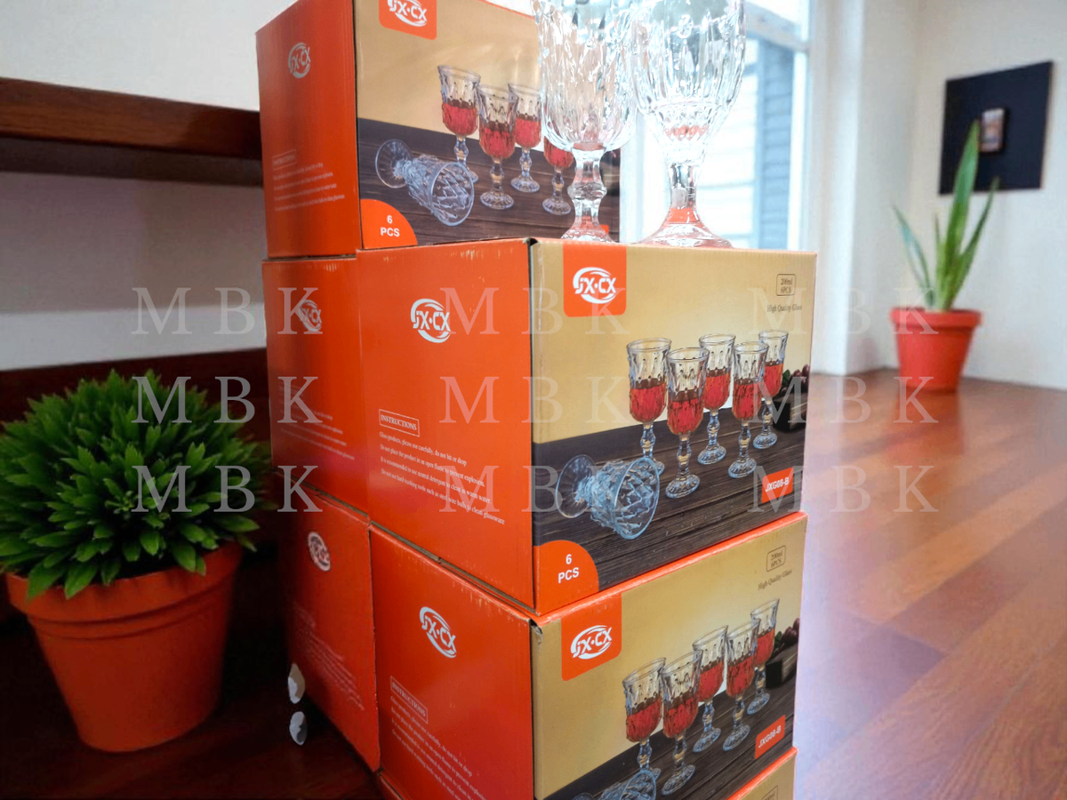 Verres à vin en cristal 6 pièces