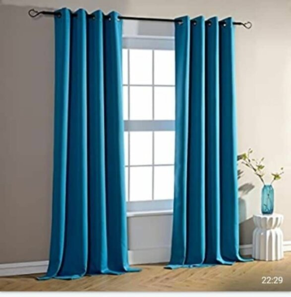 Rideaux occultants turquoise