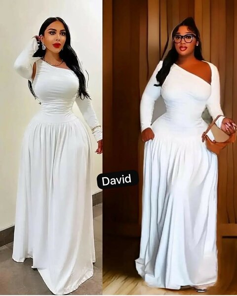 Robe Longue Blanche Élégante