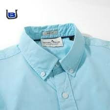 Cotton dress sky blue shirt