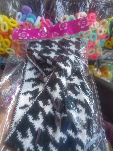 Bandeau Tressé Houndstooth