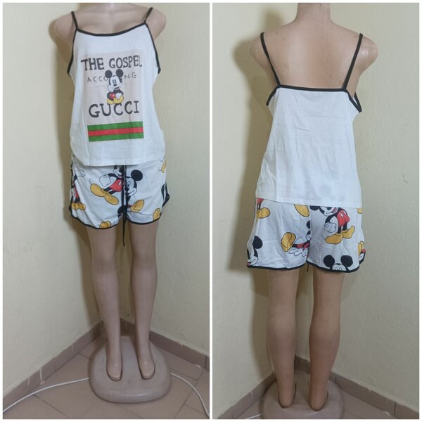 Pyjama court en coton