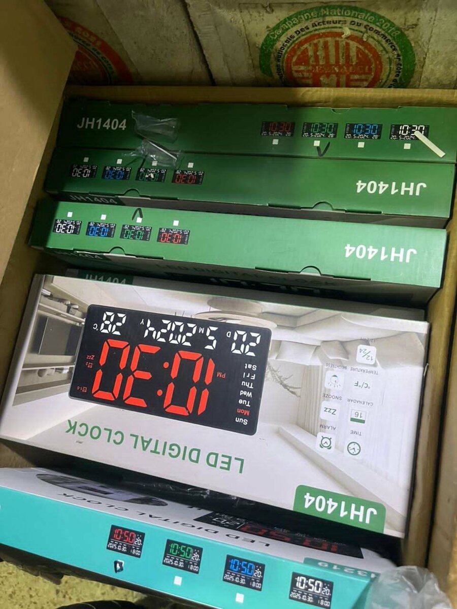 Horloge LED numérique multifonction