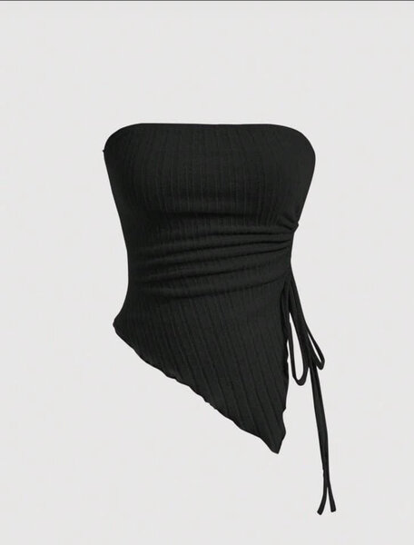 Top bustier asymétrique