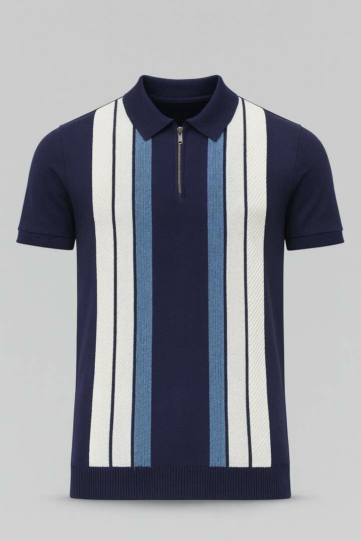 Polo homme à rayures élégantes