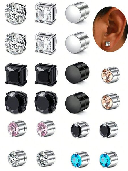 Boucles d'oreilles magnétiques homme