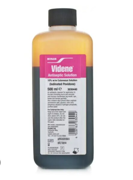 Videne Antiseptic & Alcohol Tincture