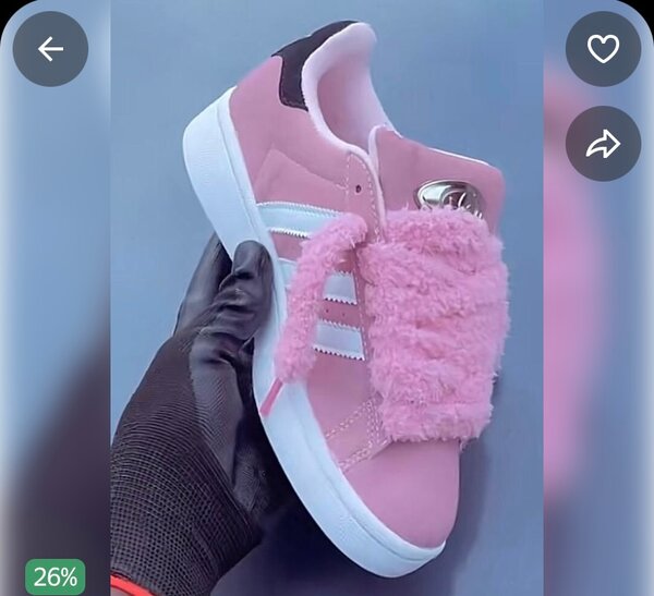 Baskets Furry Roses Femme