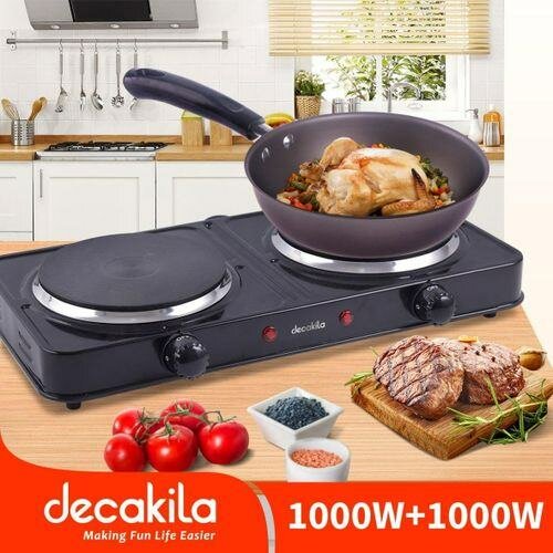 Plaque de cuisson double Decakila