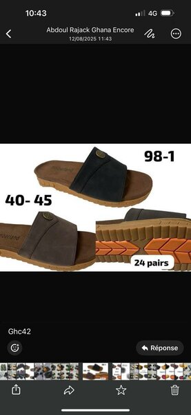 Sandales en cuir pour hommes