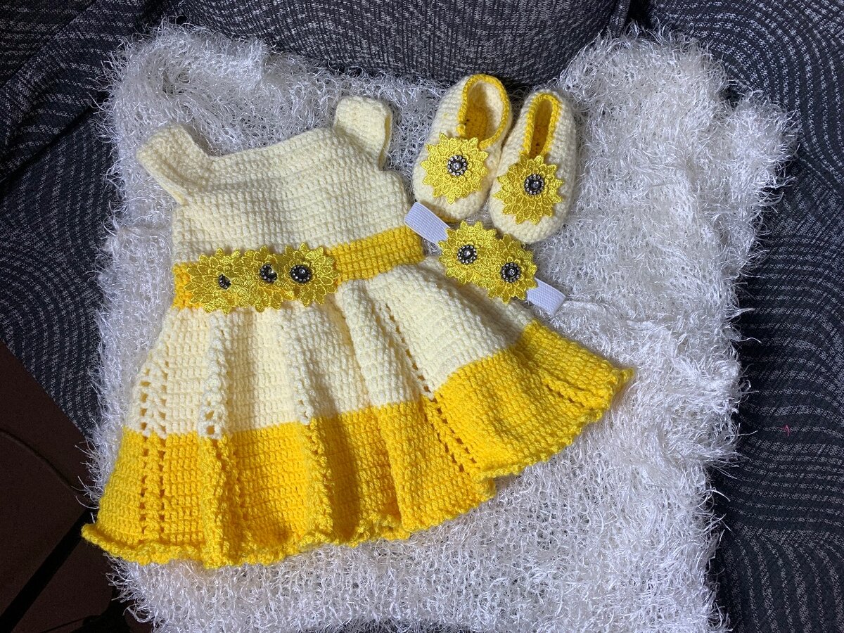 Ensemble Bébé Tricoté Soleil