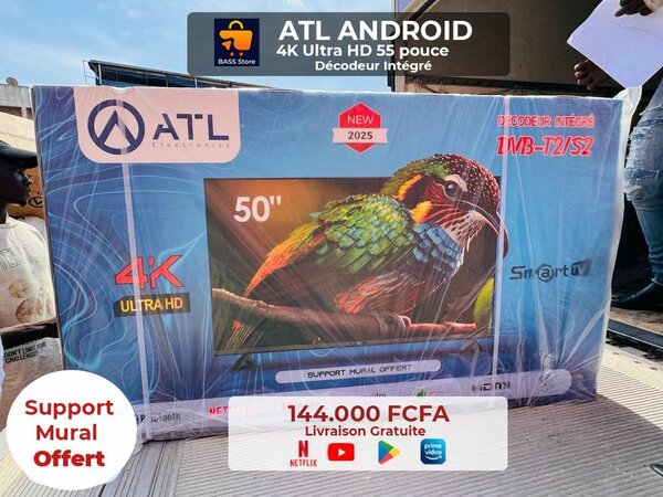 Téléviseur ATL 4K Ultra HD 55 pouces