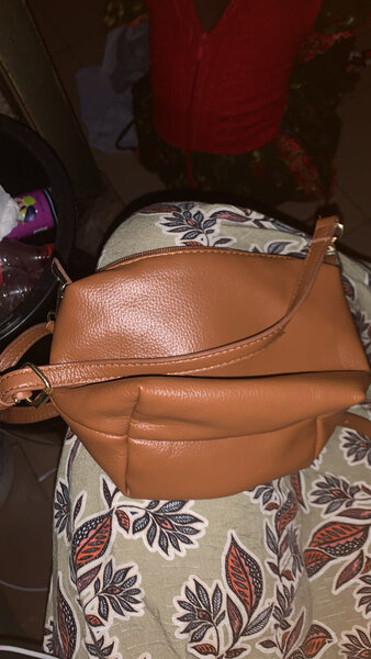 Sac en cuir marron chic