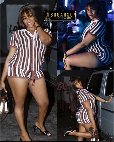 Ensemble rayé confortable