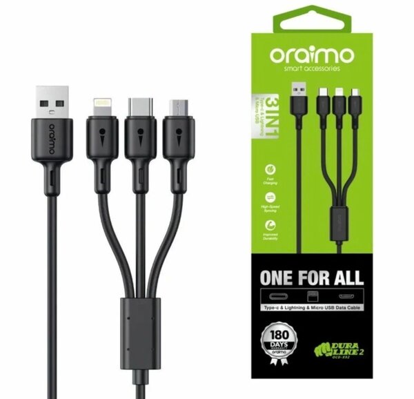 Câble de chargement 3 en 1 Oraimo