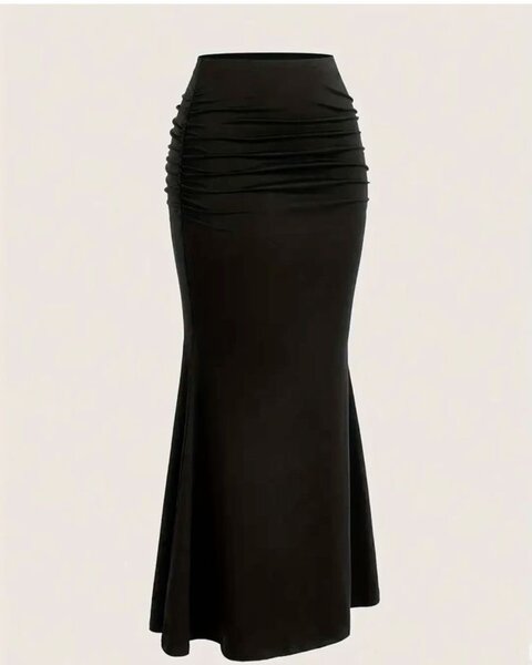 Jupe Longue Noire Évasée