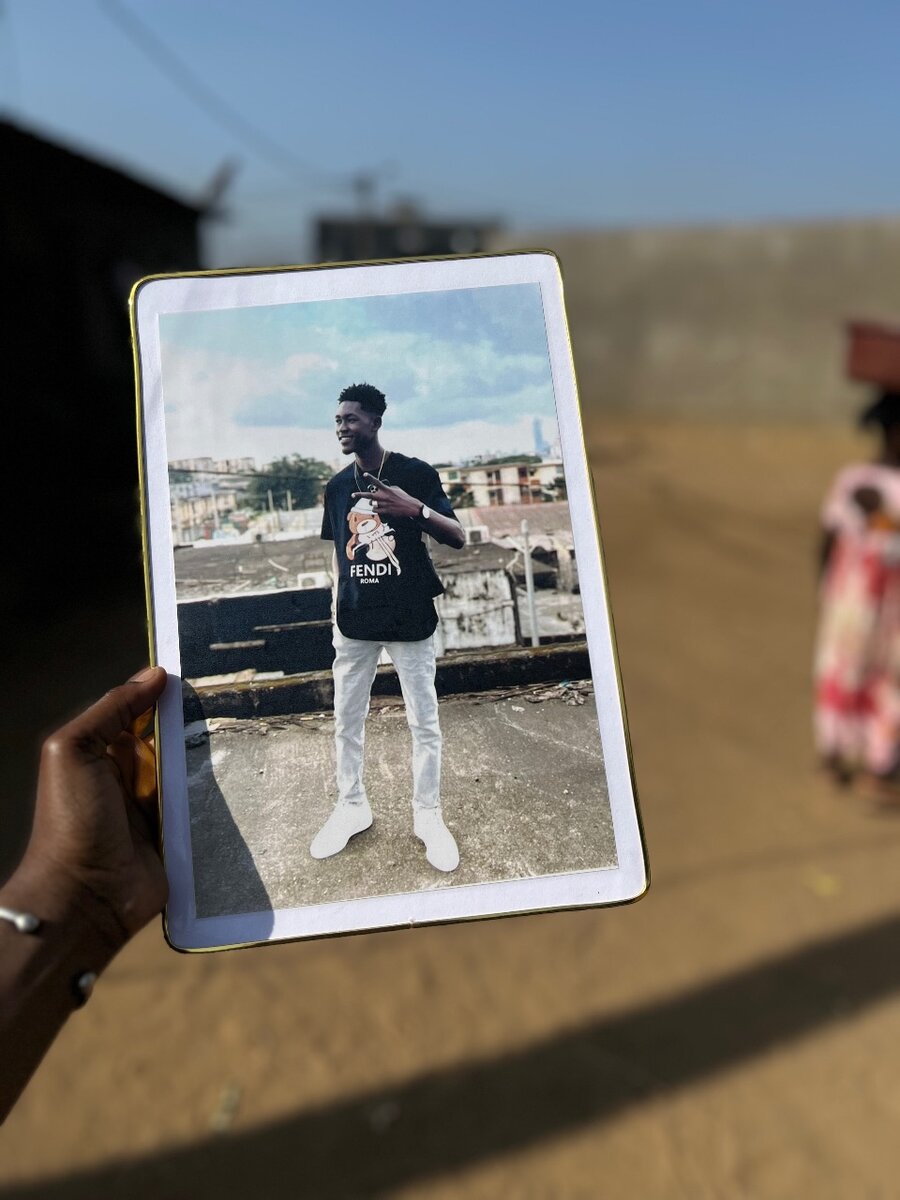 Cadre photo avec un texte en dessous