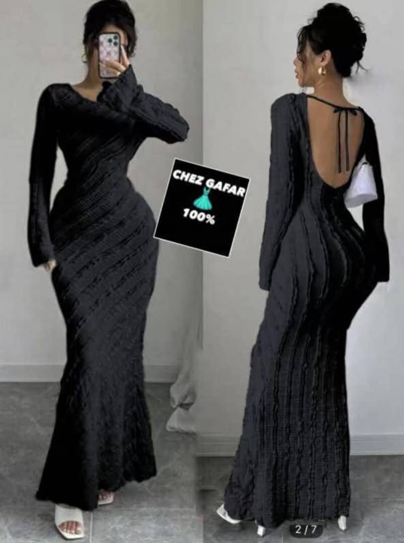 Robe Longue Dos Nu Élégante