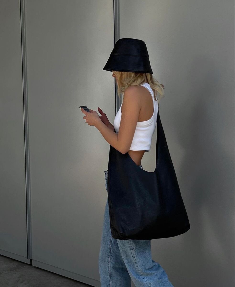 Sac fourre-tout en suède