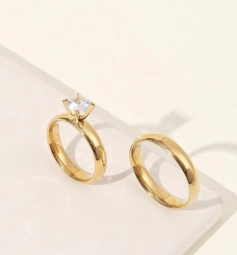 Ensemble bague pour couple