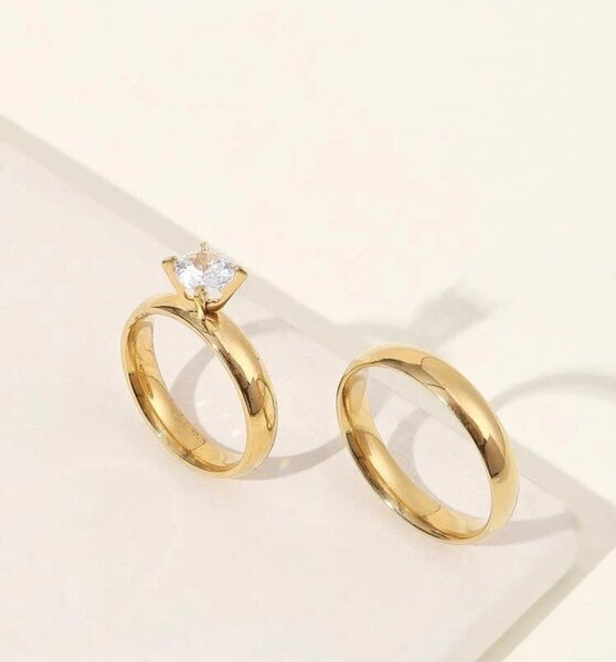 Ensemble bague pour couple