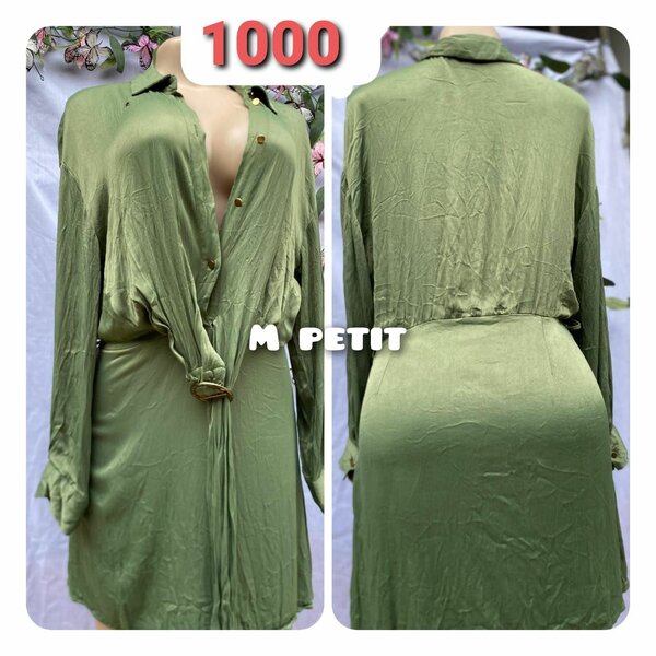 Robe Chemise Élégante Verte