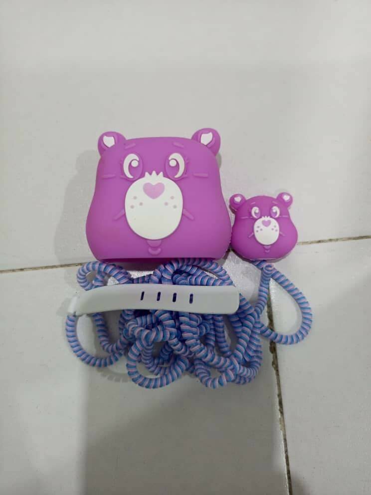 Protège Chargeu Cartoon Violet