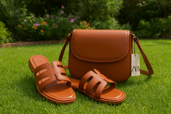 Ensemble Sac et Sandales en Cuir