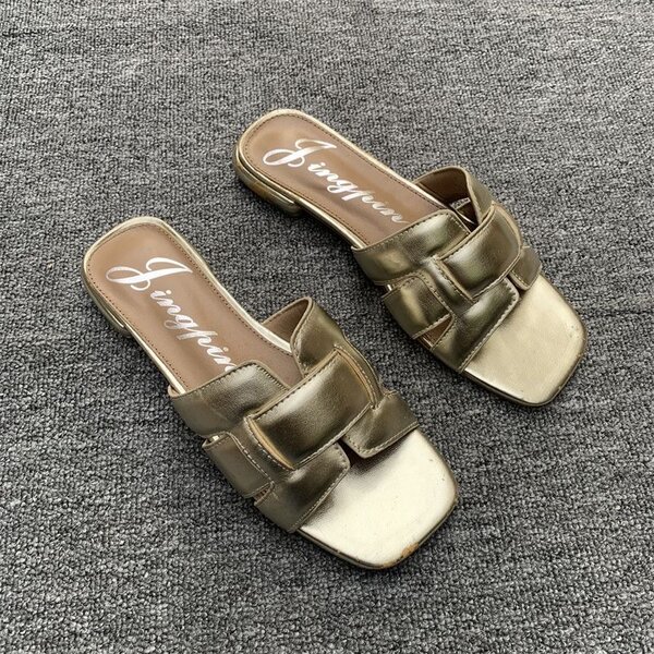 High quality golden slippers