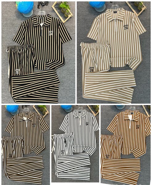 Pyjama rayé confortable