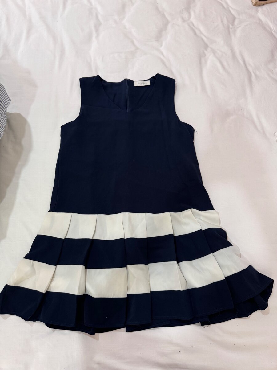 Dark blue preppy vibe dress