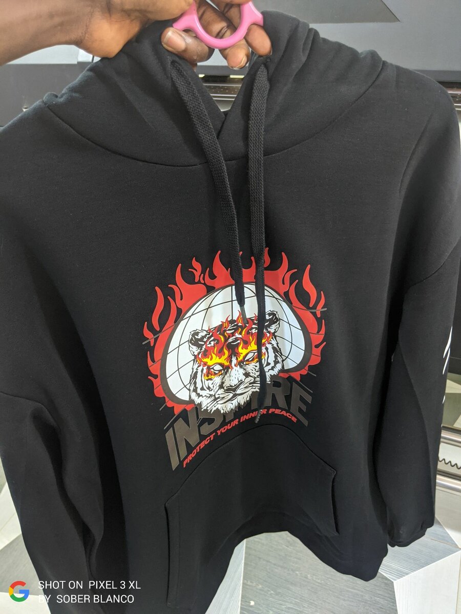 Untamed Inner Peace Black Hoodie