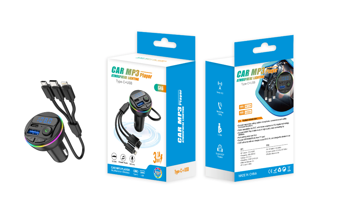 Transmetteur FM Bluetooth Voiture