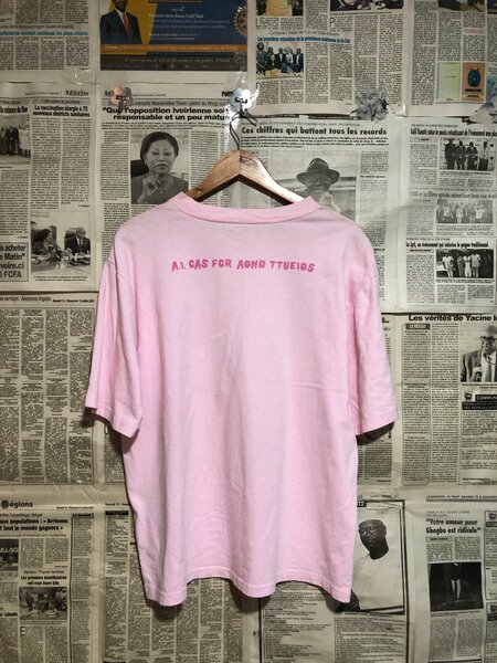 T-shirt rose chat mignon