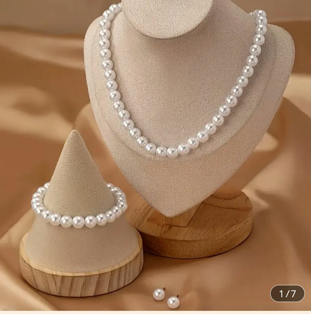 Ensemble de Bijoux Perle Élégant