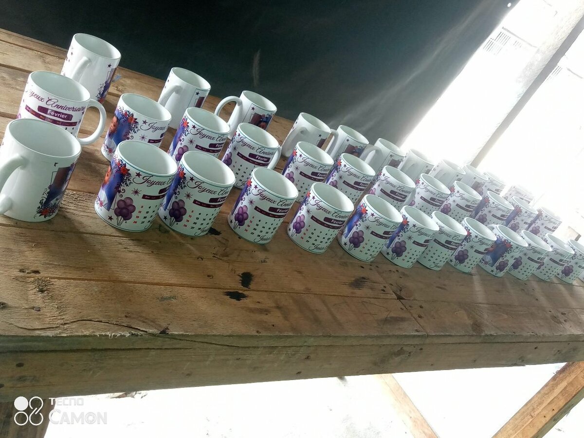 Tasse en ceramique imprimé