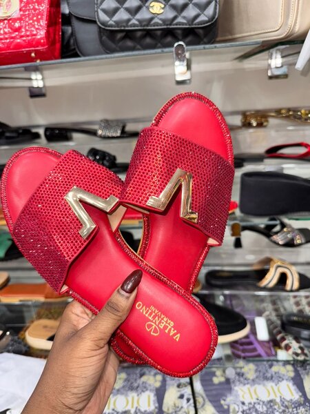 Sandales rouges glamour femmes