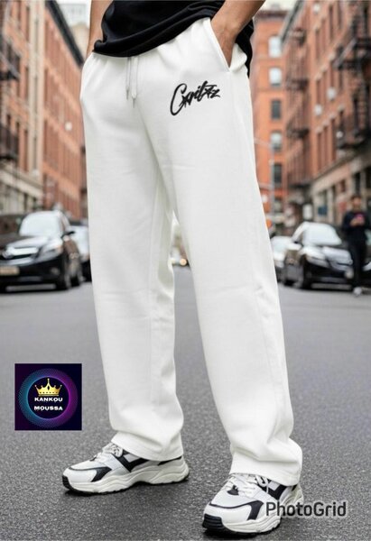 Pantalon de jogging blanc tendance