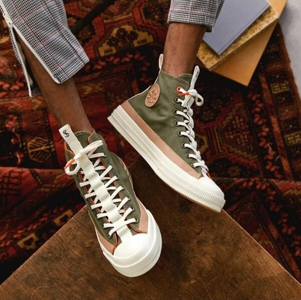 Baskets montantes vertes