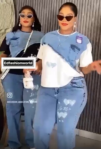 Ensemble en Jean Tendance