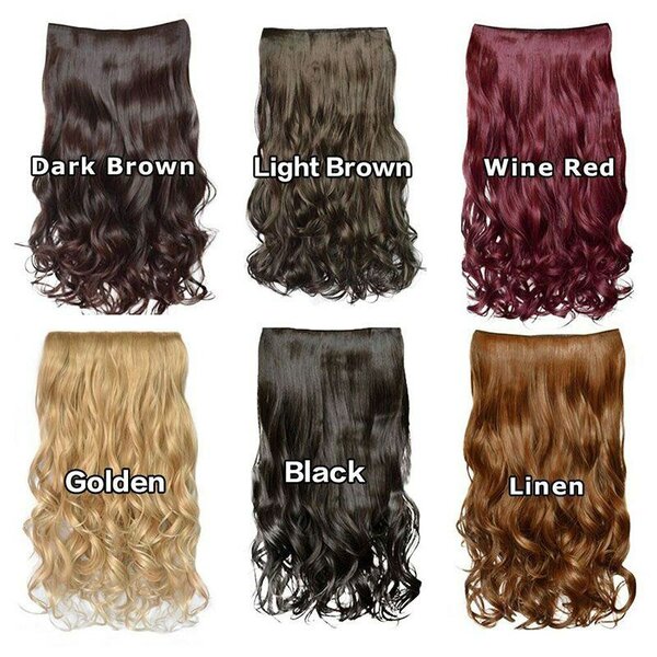 Girls Hair Extensions Curl + Straight - High Quality by QS