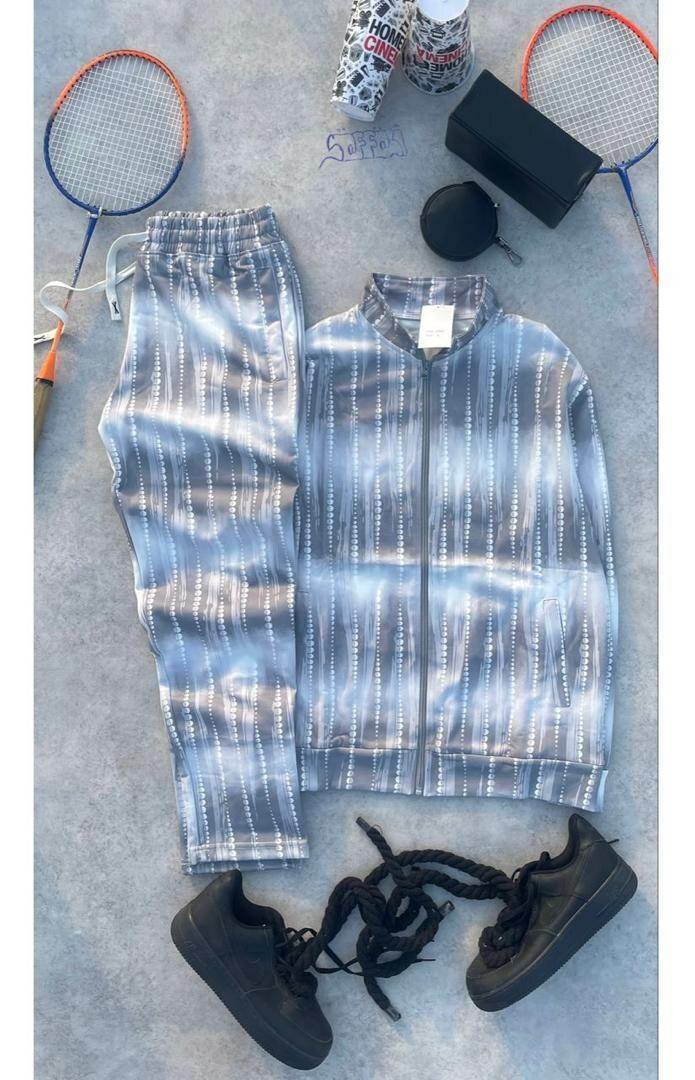 Survêtement à rayures décontracté