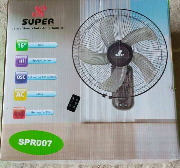 Ventilateur mural 16'' télécommande
