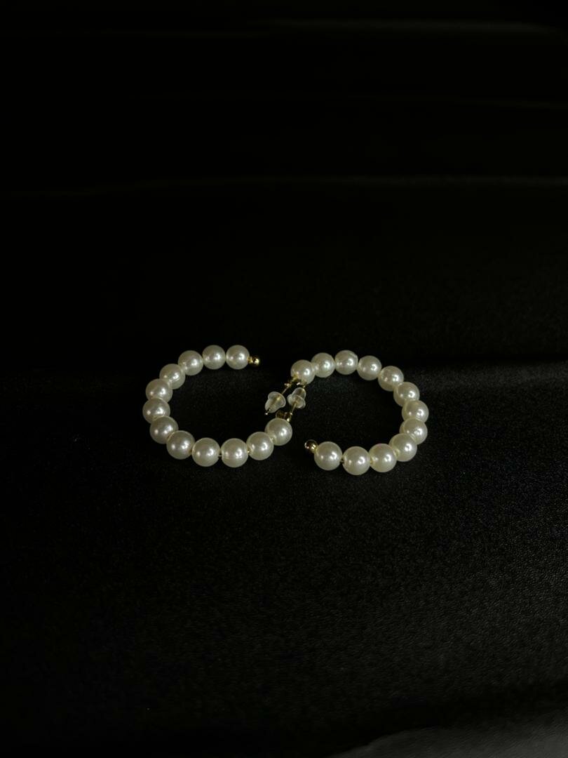 Boucles d'oreilles perles élégantes